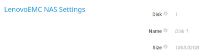LenovoEMC NAS Settings LenovoEMC NAS Settings
